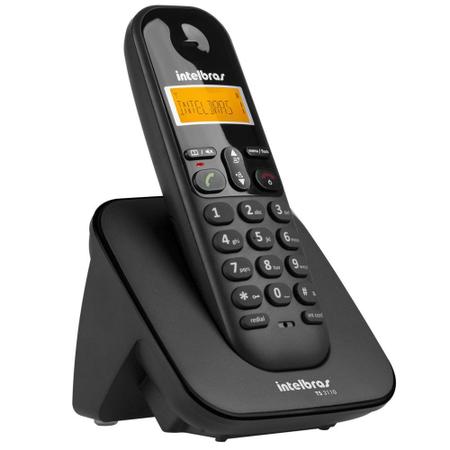 Imagem de Telefone sem Fio Intelbras TS 3110 com Display luminoso, Identificador de Chamada e Tecnologia DECT 6.0 - Preto