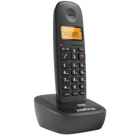 Imagem de Telefone Sem Fio TS 2510 Preto com Display Luminoso, Identificador de Chamadas. Capacidade para até 7 ramais