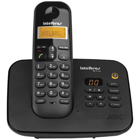 Imagem de Telefone sem Fio TS3130 com Identificador de Chamadas Preto - Intelbras
