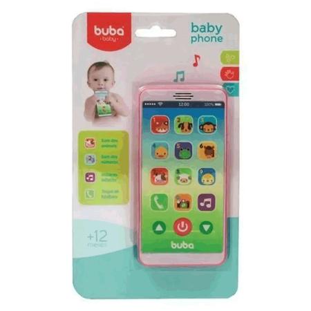 Jogo 2 Celulares Infantis Phone Rosa - Buba Baby - Sons e Fala - Magazine  Luiza