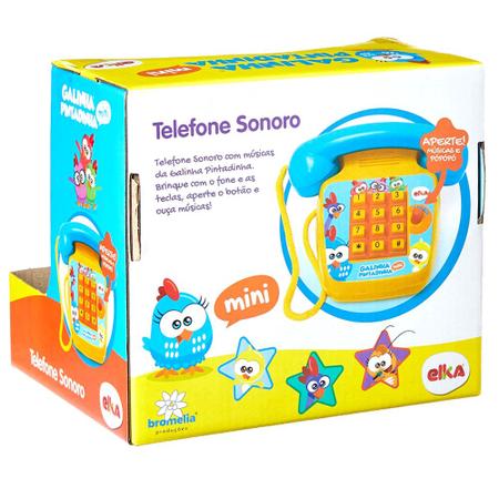 Imagem de Telefoninho Musical Galinha Pintadinha Infantil p Bebês Elka