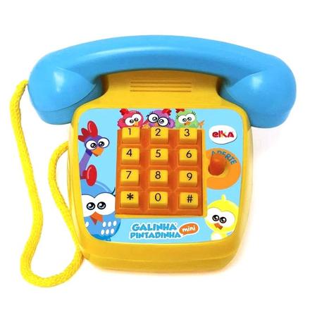 Imagem de Telefoninho Musical Galinha Pintadinha Infantil p Bebês Elka