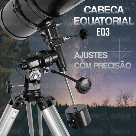 Imagem de Telescópio Astronomico 150mm Refletor Greika f1400mm Cabeça EQ3