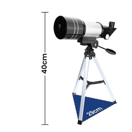 Imagem de Telescópio Astronômico E Terrestre De Mesa Equifoto F30070m Refrator 150x