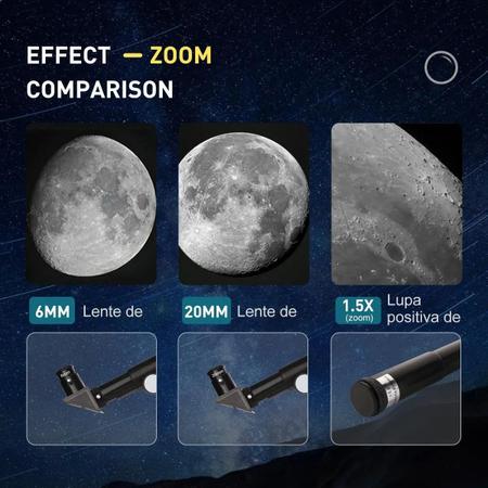 Imagem de Telescópio Astronômico Luneta Lunar Observação F36050 50mm