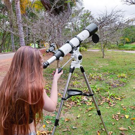 Imagem de Telescópio Refrator 90/700mm Tauro Astronômico Observação Cativante Descobrir Galáxias Universo Espaço Acessórios Uranum