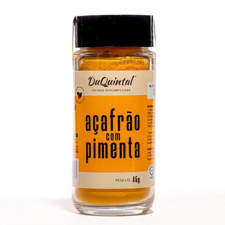 Imagem de Tempero açafrão com pimenta 45g DuQuintal, natural, cúrcuma