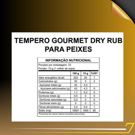 Imagem de Tempero Gourmet Dry Rub para Peixes 230g