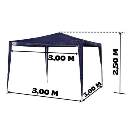 Gazebo Tenda Ráfia 3x3 - Mor - Azul