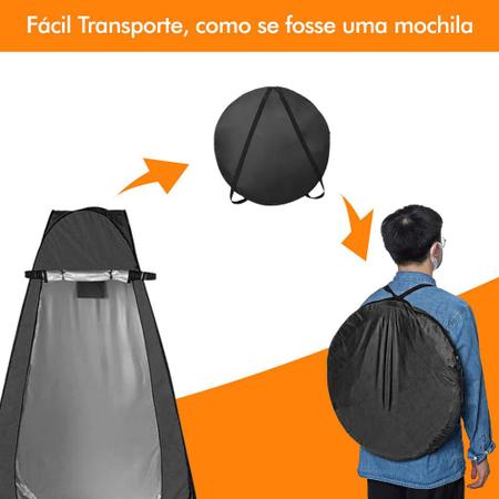 Imagem de Tenda Pop Up Automatica Portatil Banheiro Camping Camuflada