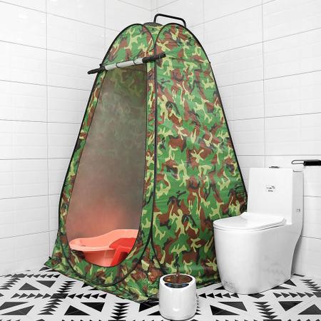 Imagem de Tenda Pop Up Automatica Portatil Banheiro Camping Camuflada