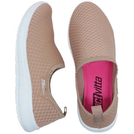 Imagem de Tênis Actvitta Feminino Slip On Lycra Favo Sem Cadarços