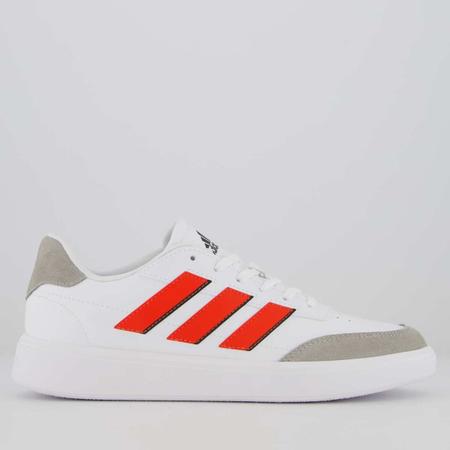 Imagem de Tênis Adidas Courtblock Branco e Vermelho