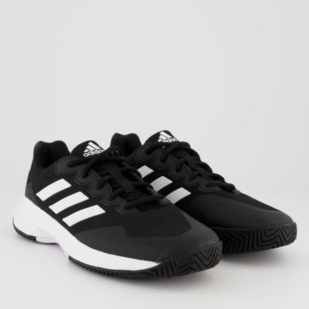 Tênis Adidas Gamecourt 2 M - Masculino - Preto+Branco - Tipos de