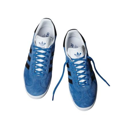 Tênis couro adidas originals gazelle cheap azul