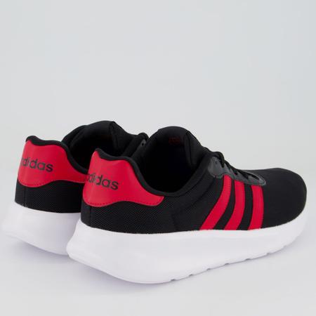 T nis Adidas Lite Racer 3.0 II Preto e Vermelho T nis Esportivo