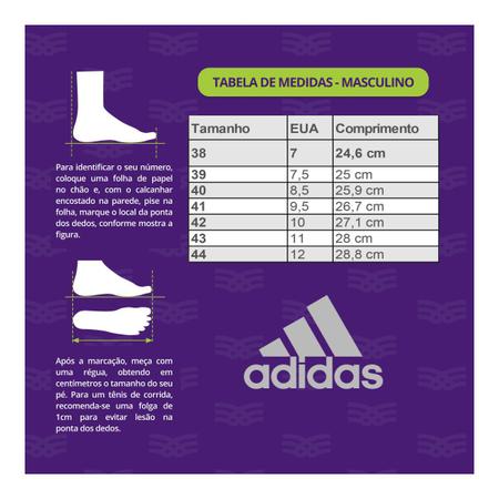 medidas tenis adidas cm