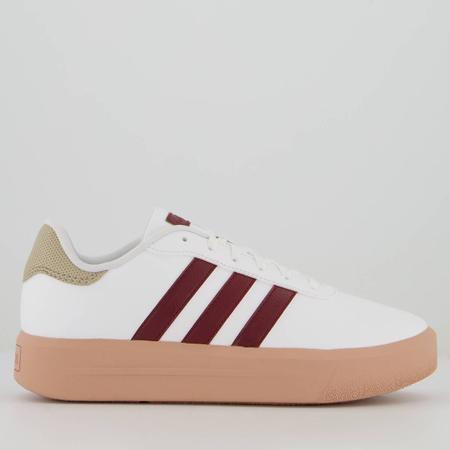 T nis Adidas Plataforma Court Feminino Branco T nis Esportivo