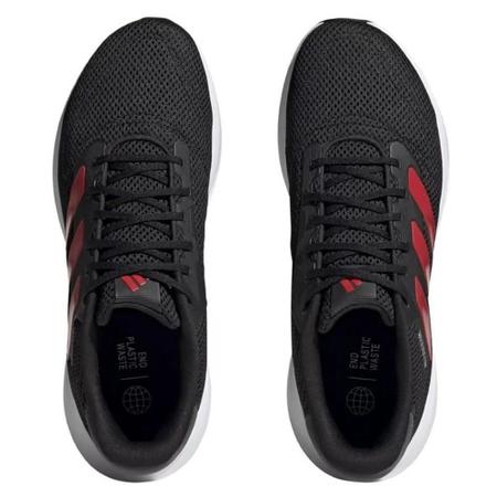 T nis Adidas Response Runner Masculino Preto e Vermelho T nis