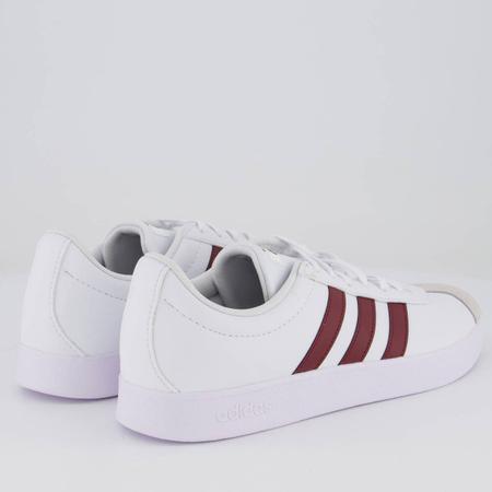 Imagem de Tênis Adidas VL Court Base Branco e Vermelho