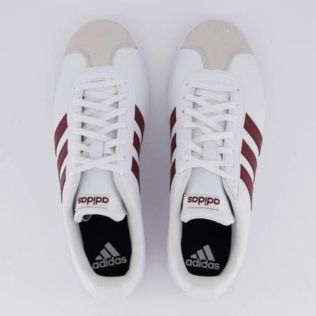 Imagem de Tênis Adidas VL Court Base Branco e Vermelho