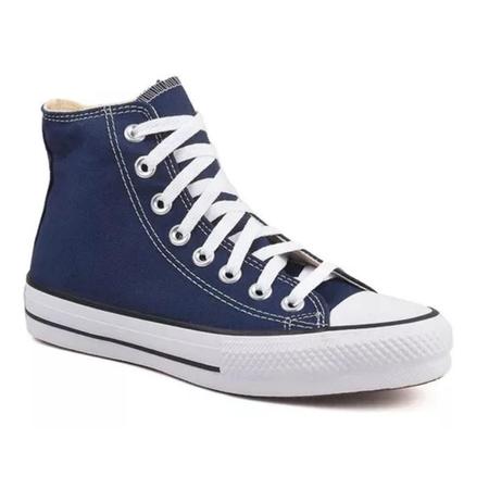 Tenis All Feminino Cano alto Star azul marinho Lona tradicional