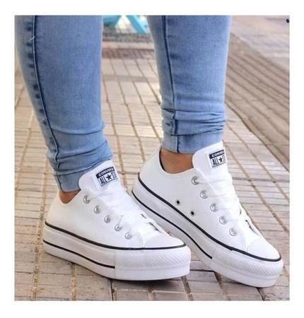 Tênis all star chuck taylor lift plataforma branco feminino ct0983