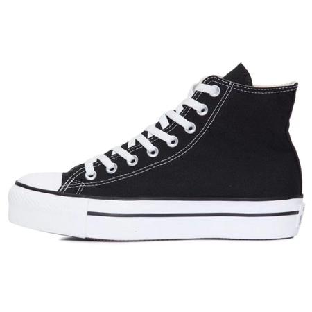 All Star Plataforma Cano Alto Preto