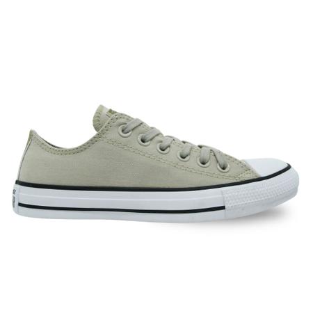 Tênis All Star Converse Chuck Taylor Bege Authentic Glam Imagem de Tênis All Star Converse Chuck Taylor Bege Authentic Glam