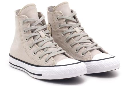 Tenis Converse Chuck Taylor All Star Bege Dourado Cano Alto