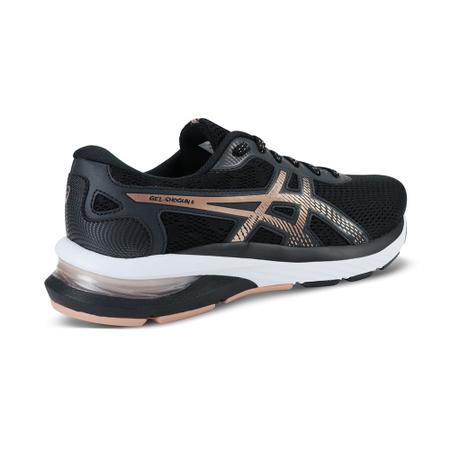 Imagem de Tênis ASICS GEL-Shogun 6 - Feminino - Preto com Branco e Dourado