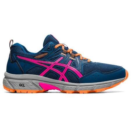 T nis ASICS GEL Venture 8 Feminino Azul Marinho Onitsuka