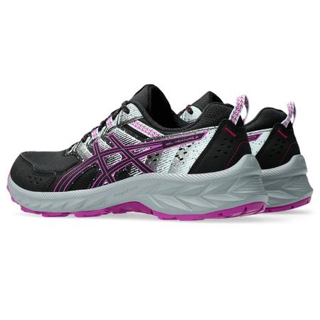 Imagem de Tênis ASICS GEL-Venture 9 - Feminino - Preto com Cinza e Rosa