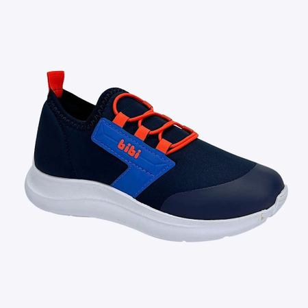 Tênis Azul Marinho e Laranja Infantil Masculino Bibi 1167235 Imagem de Tênis Azul Marinho e Laranja Infantil Masculino Bibi 1167235