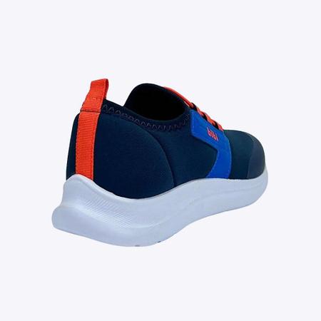 Tênis Azul Marinho e Laranja Infantil Masculino Bibi 1167235 Imagem de Tênis Azul Marinho e Laranja Infantil Masculino Bibi 1167235