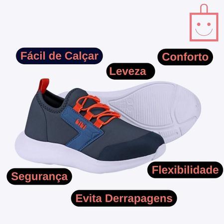 Tênis Azul Marinho e Laranja Infantil Masculino Bibi 1167235 Imagem de Tênis Azul Marinho e Laranja Infantil Masculino Bibi 1167235