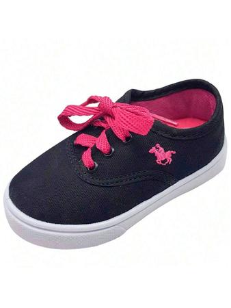 Imagem de Tênis Baby Polo - Preto e Pink