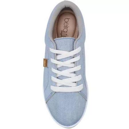 T nis Beira Rio Feminino Casual 4205.123 Jeans Claro T nis
