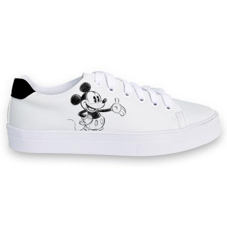 Tenis branco hot sale mickey