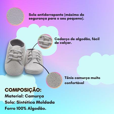 Imagem de Tênis Camurça c/ Cadarço Confortável Casual Sapato Estiloso