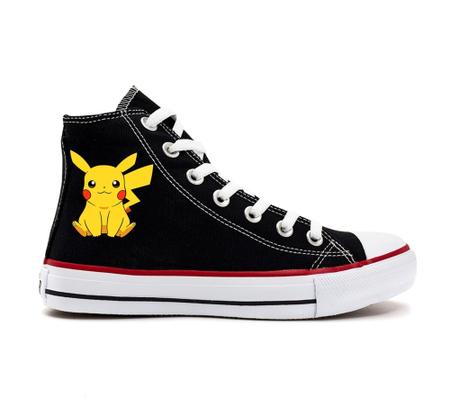 Tenis Cano Alto Botinha Casual Adulto Infantil Pokemon Pikachu SingleStar Outros Moda e Acessorios Magazine Luiza