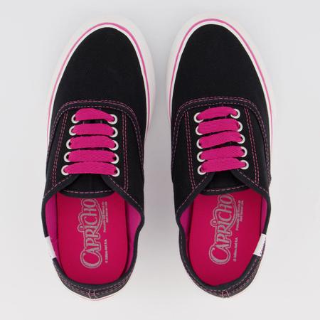 T nis Capricho Lanai Canvas Feminino Preto e Rosa Cal ados