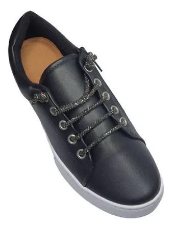 Tenis vizzano preto 2025 com brilho