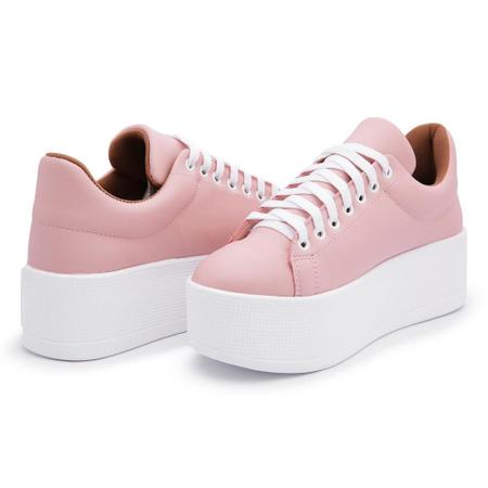 Imagem de Tênis Casual Feminino Flatform Cano Baixo Confortável