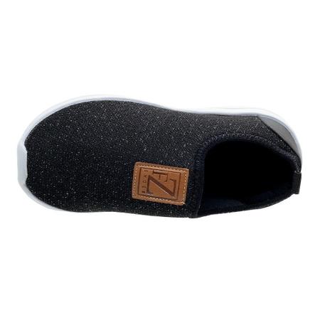 Imagem de Tênis Casual Infantil Feminino Slip On Fashion Fz 1100-06 Preto