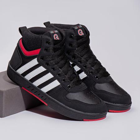 T nis Casual Masculino Botinha Preto Logus T nis Masculino