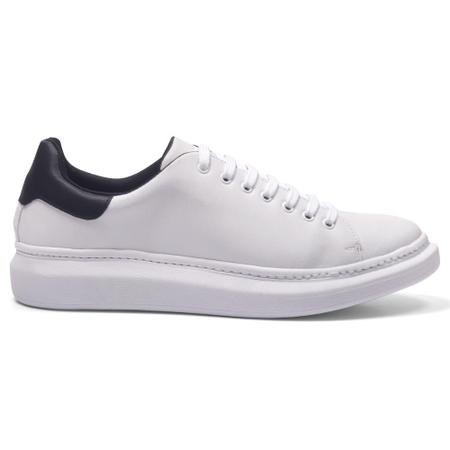 T nis Casual Masculino Plataforma Flat Bico Redondo Conforto