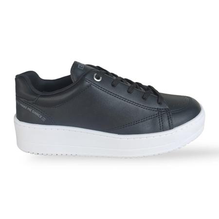 Tenis Casual Ramarim Plataforma Preto e Branco T nis Feminino