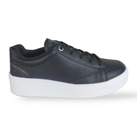 Imagem de Tenis Casual Ramarim Plataforma Preto e Branco