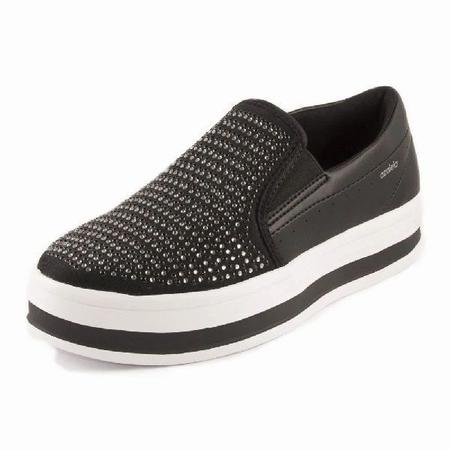T nis Casual Slip On Feminino Flatform com Strass Azaleia 863 678